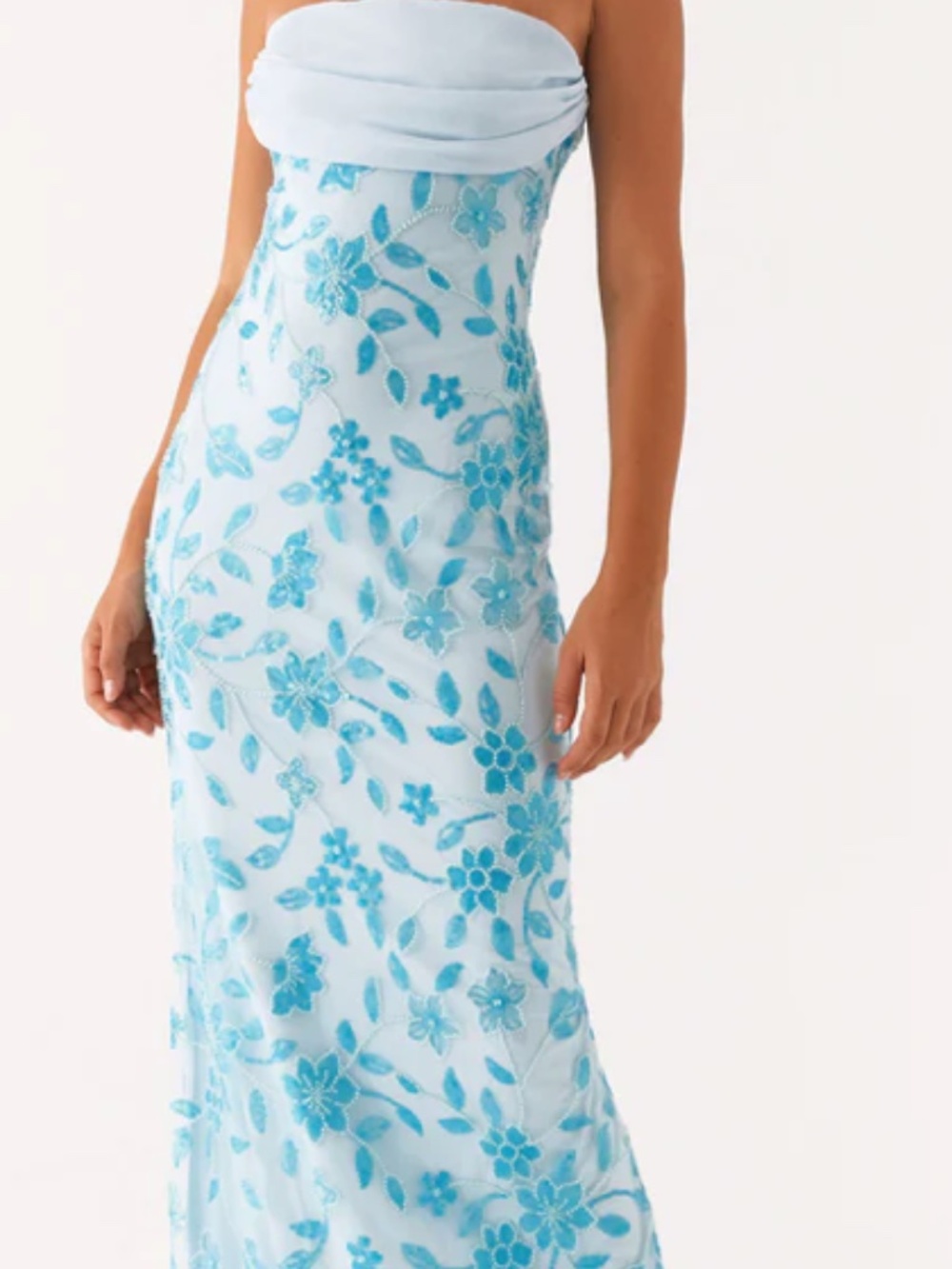 Prism Beaded Maxi Dress - Blue - Picture 5 of 6